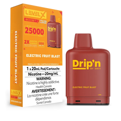Experience bold, boosted flavours with LEVEL X G2 Electric Fruit Blast Boost Drip'n Pods! Enjoy up to 25,000 puffs, 2x flavour modes, and smooth vapor powered by dual mesh coils. Compatible with all Level X batteries and designed for comfort, this pod delivers ultimate performance.