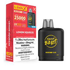 LEVEL X G2 LEMON SQUEEZE ICED BOOST FLAVOUR BEAST PODS