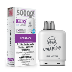 Level X G2 Ultra Flavour Beast Unleashed Pods - Epic Grape Ice, 50K Puffs