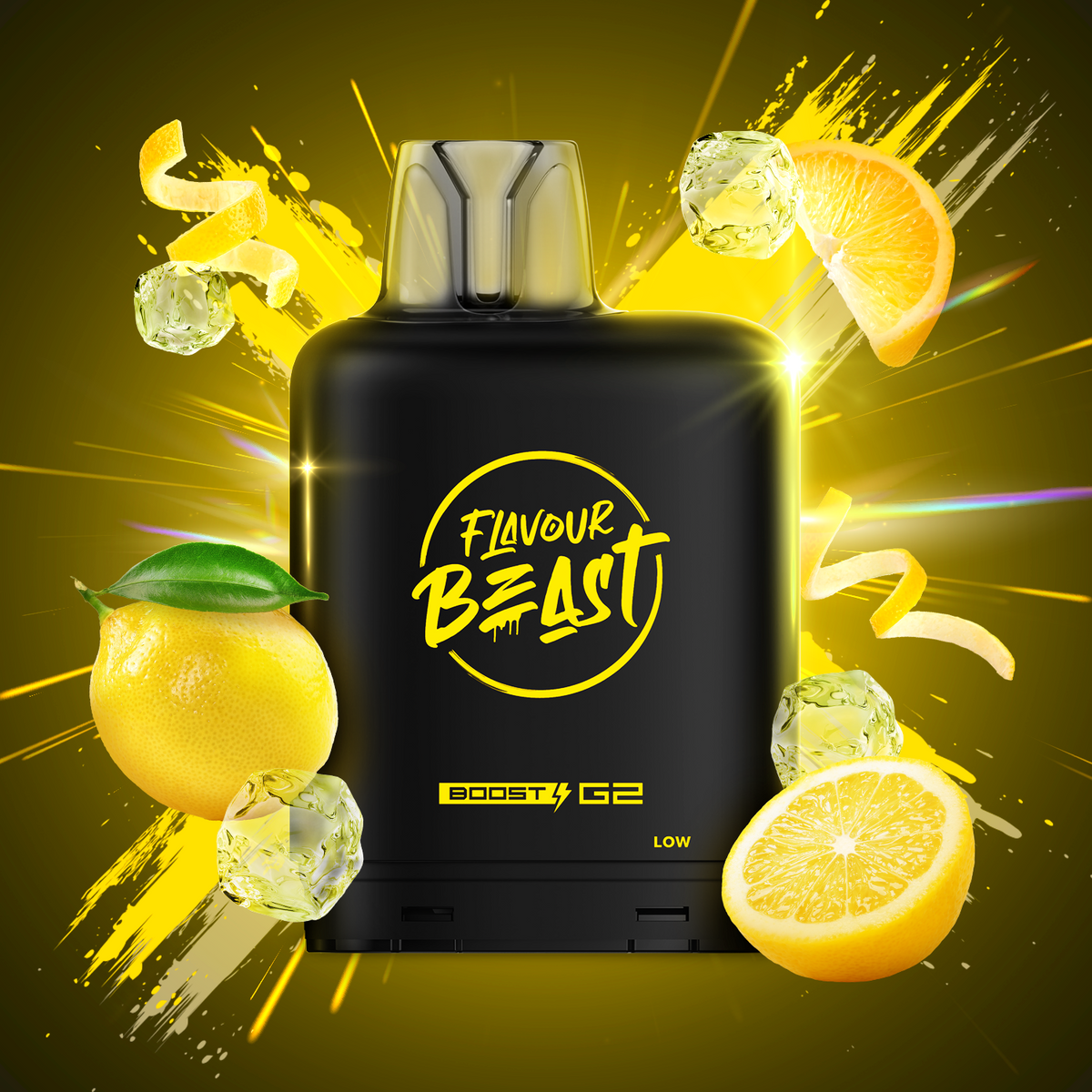 LEVEL X G2 LEMON SQUEEZE ICED BOOST FLAVOUR BEAST PODS