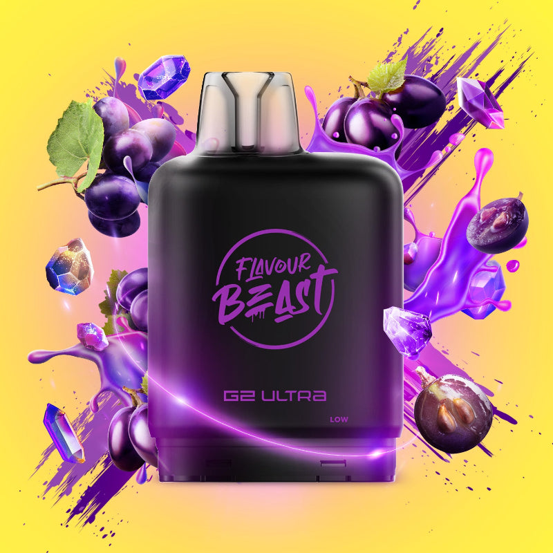 Level X G2 Ultra Flavour Beast Gushin Series Pods - Grape, 50K Puffs