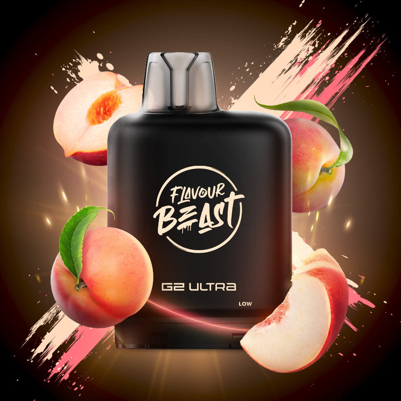 Level X G2 Ultra Flavour Beast Pods - Wicked White Peach, 50K Puffs