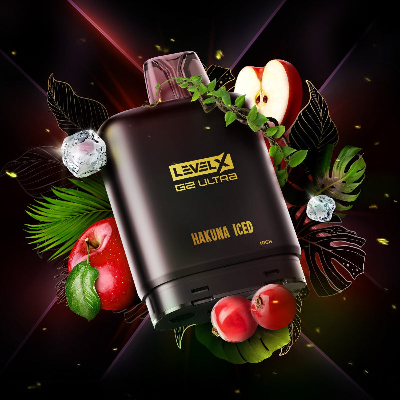Level X G2 Ultra Flavour Beast X Twelve Monkey Pods - Hakuna Iced, 50K Puffs