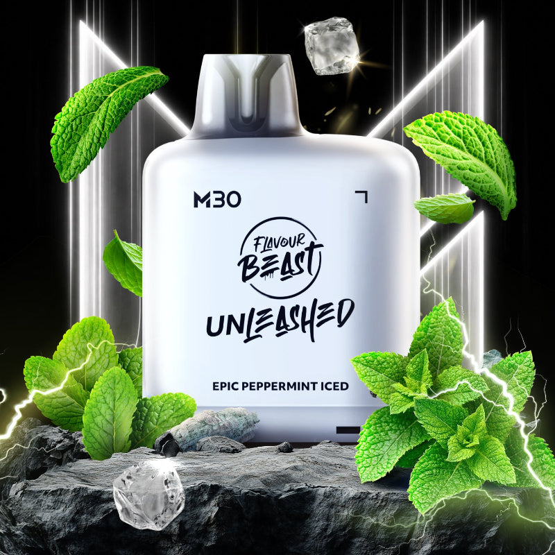 Level X M30 Flavour Beast Unleashed Pods - Epic Peppermint Iced, 120k Puffs