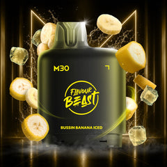 Level X M30 Flavour Beast Pods - Bussin Banana Iced, 120k Puffs