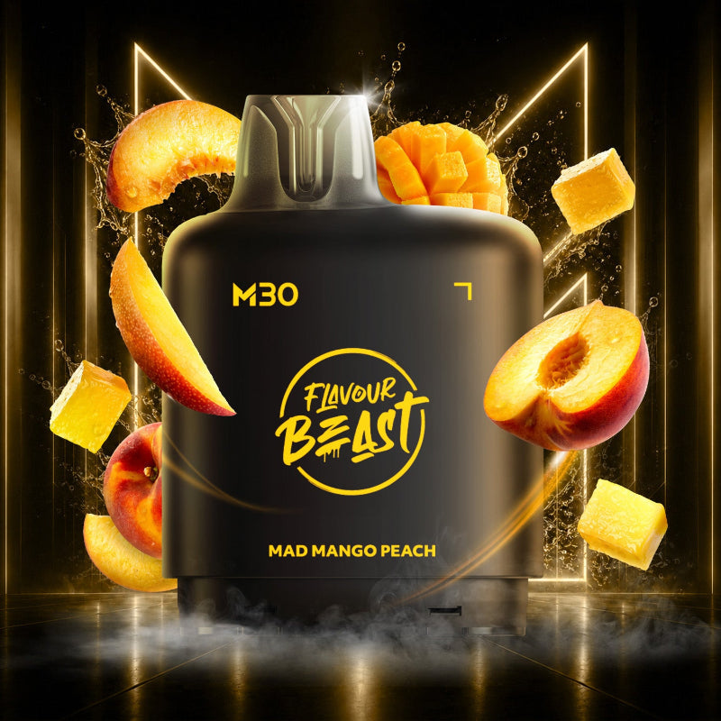 Level X M30 Flavour Beast Pods - Mad Mango Peach, 120k Puffs