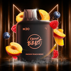 Level X M30 Flavour Beast Pods - Packin' Peach Berry, 120k Puffs