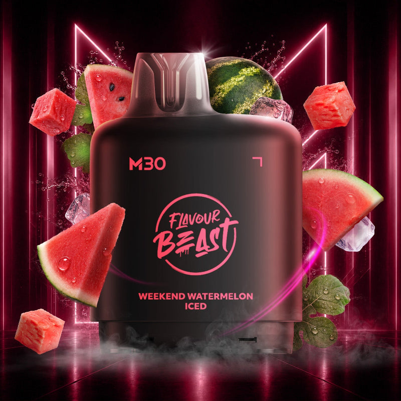Level X M30 Flavour Beast Pods - Weekend Watermelon Iced, 120k Puffs