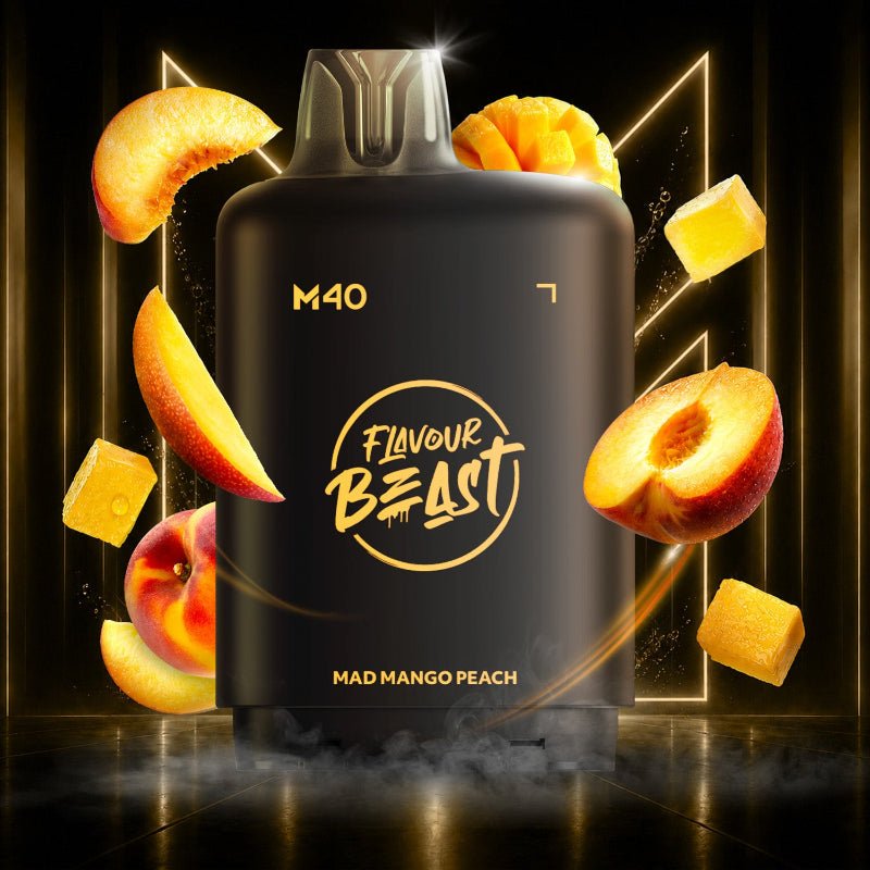 Level X M40 Flavour Beast Pods - Mad Mango Peach, 160k Puffs - PODS - Mister Vapor