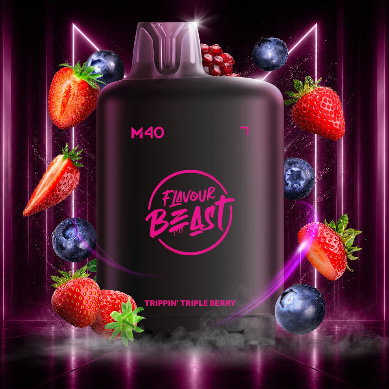 Level X M40 Flavour Beast Pods - Trippin' Triple Berry, 160k Puffs