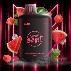 Level X M40 Flavour Beast Pods - Weekend Watermelon Iced, 160k Puffs