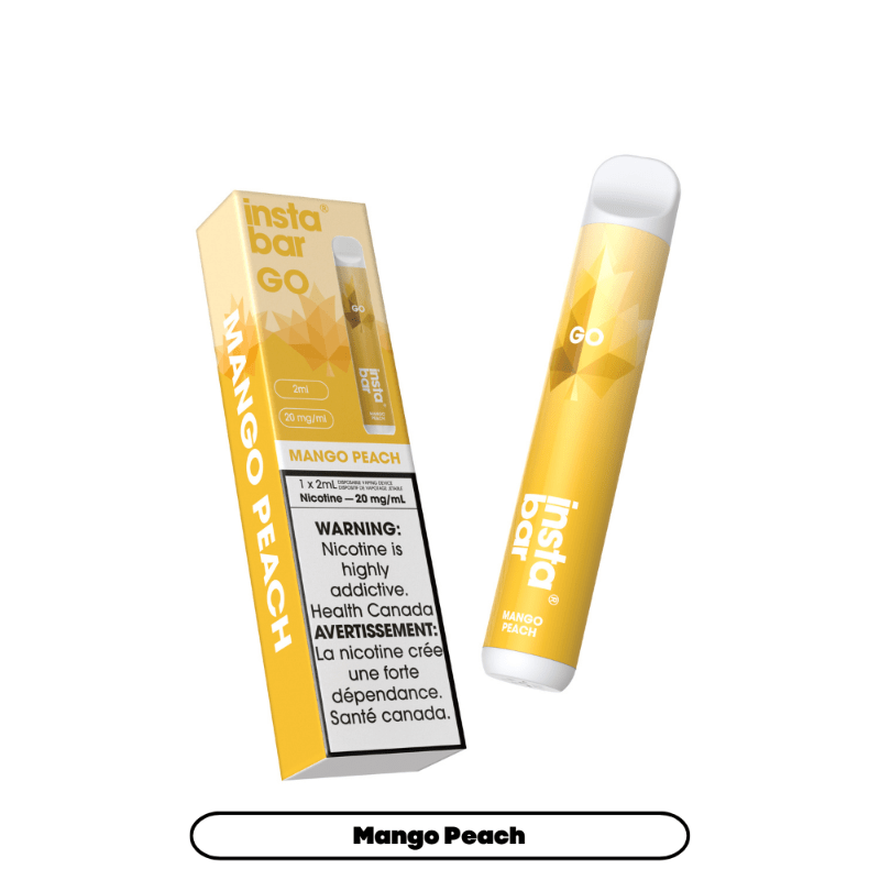 Insta Bar Go Mango Peach Disposable Vape, 2mL - DISPOSABLE - Mister Vapor