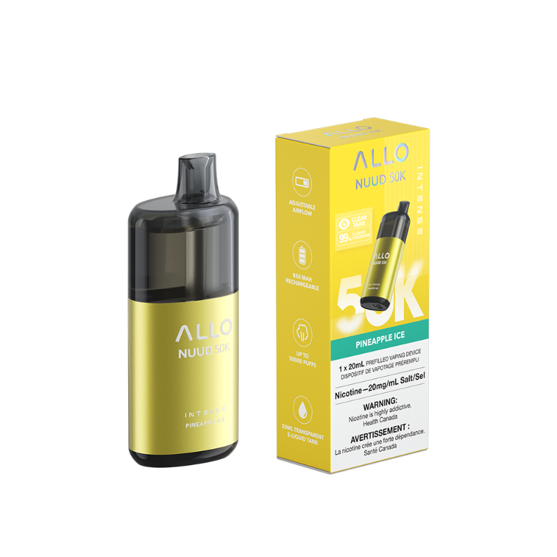 Allo NUUD Pineapple Ice 50K Intense Disposable Vape