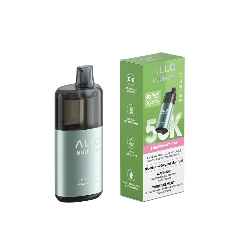 Allo NUUD Strawberry Kiwi 50K Intense Disposable Vape