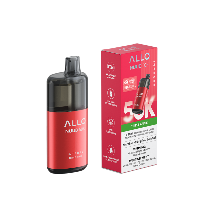 Allo NUUD Triple Apple 50K Intense Disposable Vape