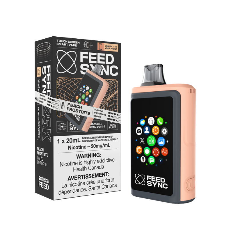 FEED SYNC 25k PEACH FROSTBITE DISPOSABLE VAPE