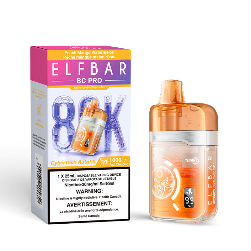 Elf Bar BC Pro 80K Disposable Vape - Peach Mango Watermelon