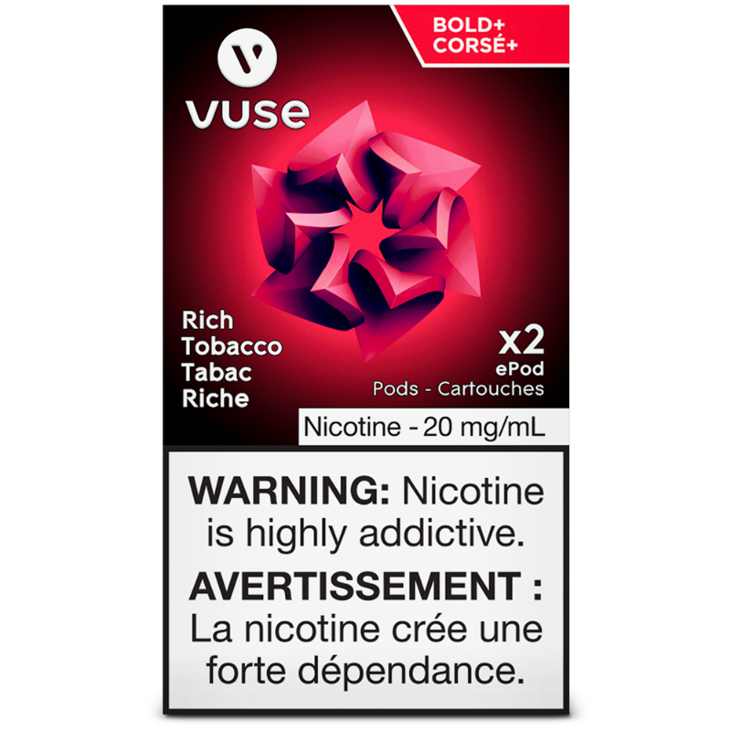 VUSE RICH MIX (RICH TOBACCO) ePOD POD BOLD 1.8% MISTER VAPOR