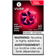 VUSE RICH MIX (RICH TOBACCO) ePOD POD BOLD 1.8% MISTER VAPOR