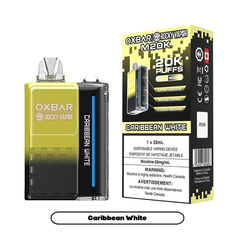 OXBAR M20K CARIBBEAN WHITE DISPOSABLE VAPE