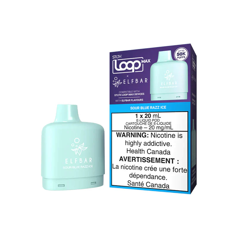 STLTH Loop Max X Elf Bar 50k Pod - Sour Blue Razz Ice