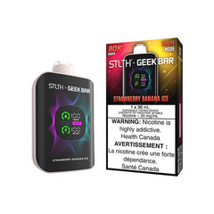 STLTH X GEEKBAR Strawberry Banana Ice 80K Disposable Vape, 30mL - DISPOSABLE - Mister Vapor