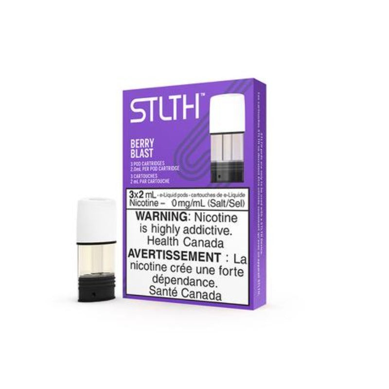 NICOTINE FREE STLTH BERRY BLAST PODS (3PK) at mister vapor Quebec