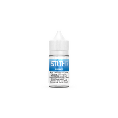 BLUE RAZZ STLTH SALT E-LIQUID Tangy blue raspberries mixed with a touch of sweetness Experience the ultimate satisfaction with STLTH SALT, the premium salt nicotine e-liquids from STLTH! 