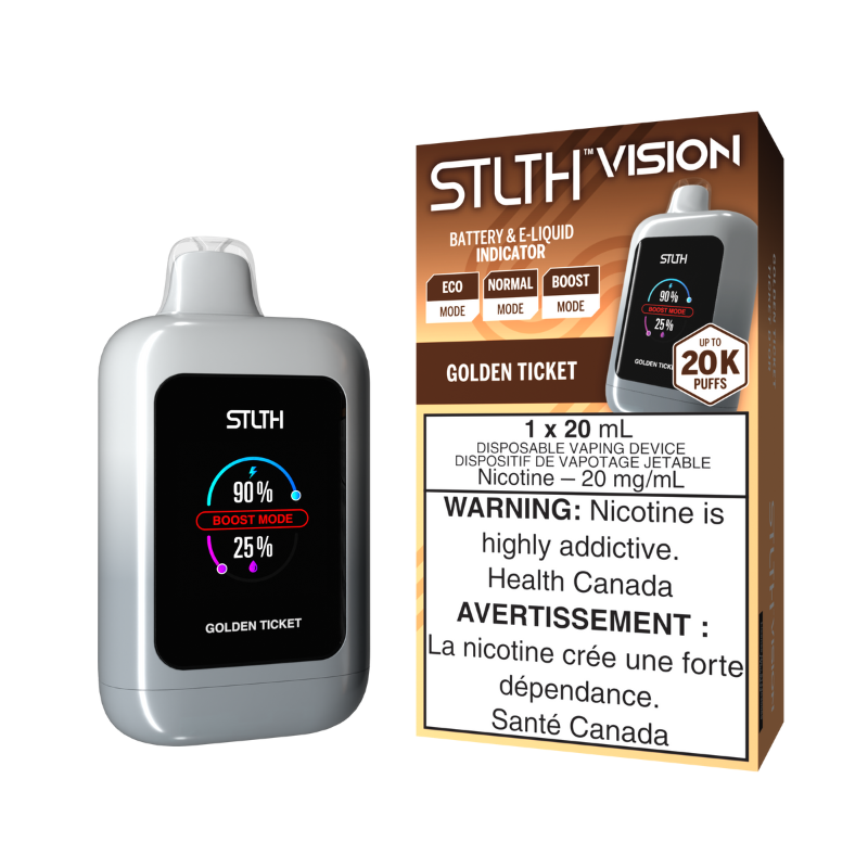 BUY STLTH VISION (20k) GOLDEN TICKET DISPOSABLE VAPE AT MISTER VAPOR HAMILTON