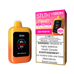 1. STLTH VISION (20k) JUICY PEACH ICE DISPOSABLE VAPE MISTER VAPOR PEI