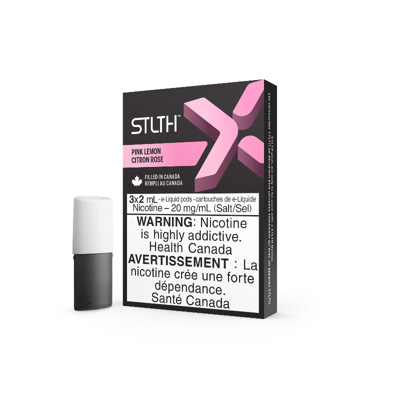 STLTH X PINK LEMON PODS (3 PACK) mister vapor