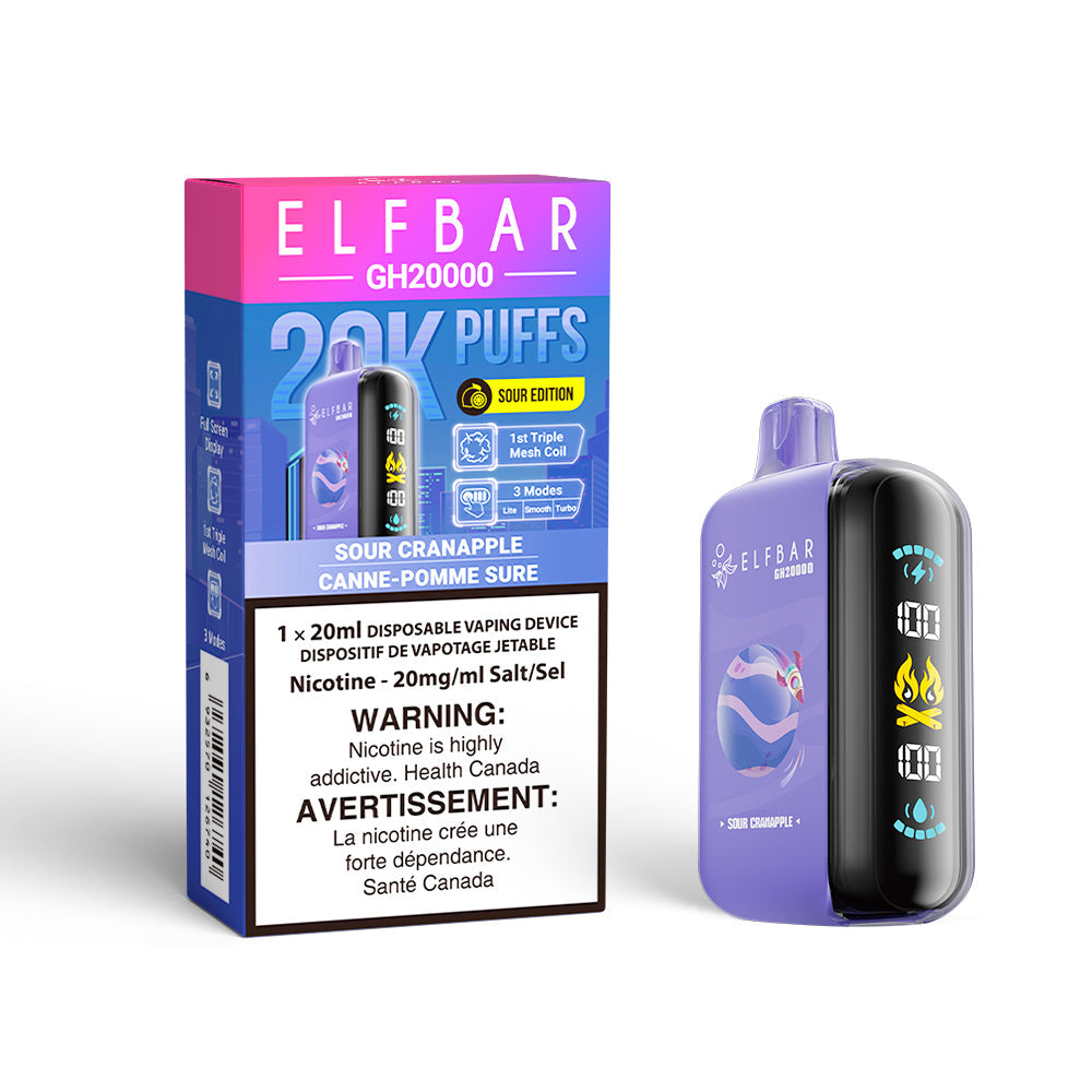 ELF BAR GH 20k SOUR CRANAPPLE DISPOSABLE VAPE