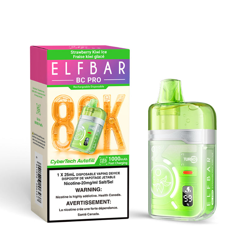 Elf Bar BC Pro 80K Disposable Vape - Strawberry Kiwi Ice