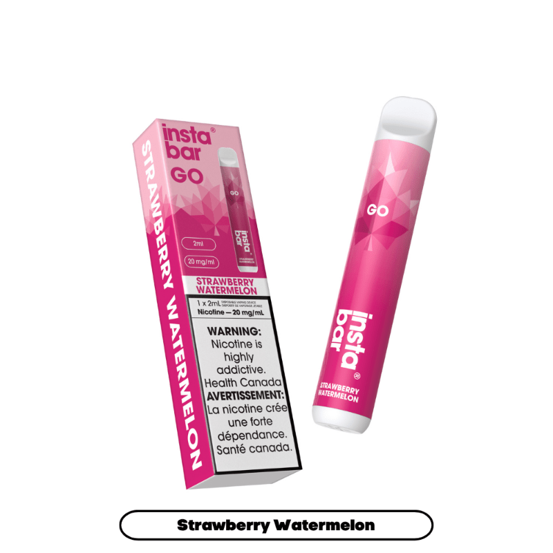 Insta Bar Go Strawberry Watermelon Disposable Vape, 2mL - DISPOSABLE - Mister Vapor