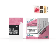 BUY Z PODS CHILLED STRAWBERRY POMEGRANATE 2% SPECIAL NIC BLEND AT MISTER VAPOR (MR. VAPOR) CANADA