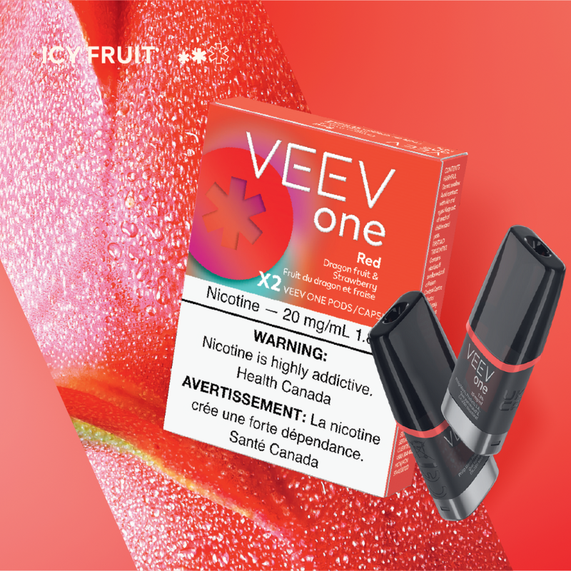 BEST VAPE SHOP VEEV ONE RED PODS (2PK) AT MISTER VAPOR TORONTO, BURLINGTON