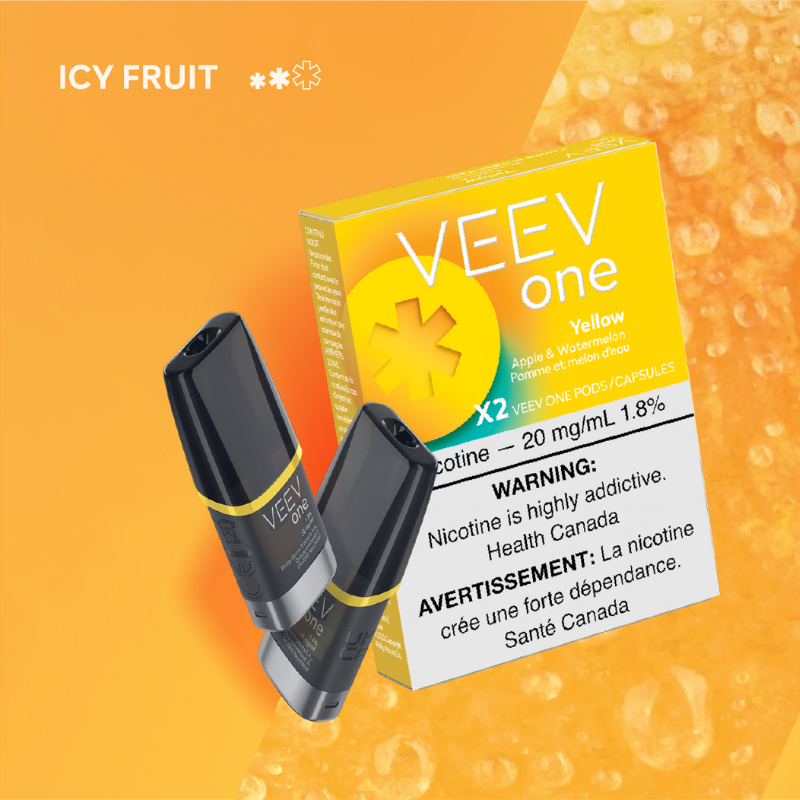 NUMBER ONE VAPE STORE VEEV ONE YELLOW PODS (2PK) AT MISTER VAPOR TORONTO, BURLINGTON