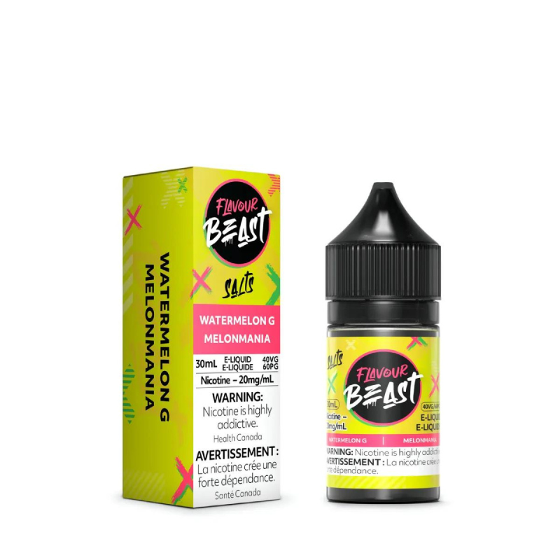 GET THE BEST SELLING FLAVOUR BEAST E-LIQUID WATERMELON G SALT AT MISTER VAPOR CANADA