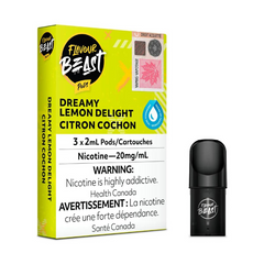 SELLING FLAVOUR BEAST DREAMY LEMON DELIGHT PODS MISTER VAPOR TORONTO , BURLINGTON ONTARIO CANADA