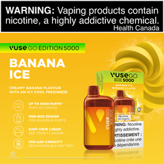 1. BEST VAPE STORE VUSE GO EDITION 5000 BANANA ICE DISPOSABLE AT MISTER VAPOR (MR.VAPOR) CANADA