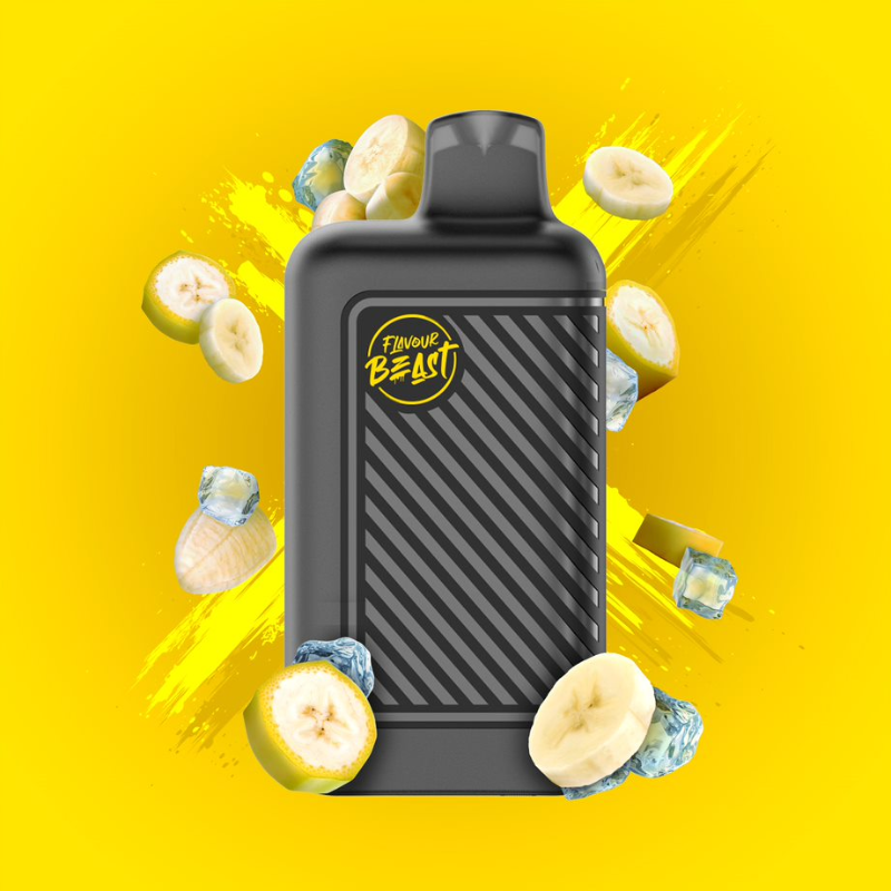 #1 VAPE SHOP IN TORONTO BEAST MODE 8K BUSSIN' BANANA ICED DISPOSABLE VAPE AT MISTER VAPOR CANADA