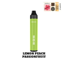 CHECK OUT THE ICON BAR LEMON PEACH PASSIONFRUIT DISPOSABLE VAPE AT MISTER VAPOR CANADA