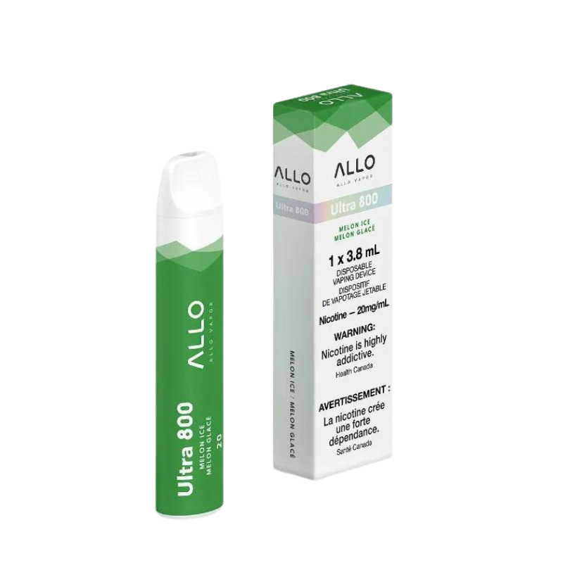 ALLO ULTRA MELON ICE DISPOSABLE VAPE STICK MISTER VAPOR TORONTO