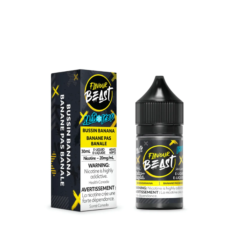 1. BEST ONLINE VAPE FLAVOUR BEAST E-LIQUID BUSSIN BANANA ICED SALT AT MISTER VAPOR