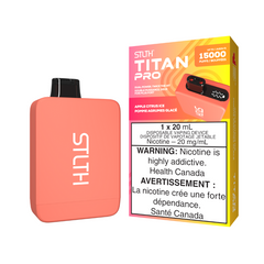 APPLE CITRUS ICE STLTH TITAN PRO (15000 PUFFs) DISPOSABLE VAPE Meet the STLTH TITAN PRO, a next-generation upgrade of the STLTH TITAN Disposable. Same-day delivery within the zone and express shipping GTA, Scarborough, Brampton, Etobicoke, Mississauga, Markham, Richmond Hill, Ottawa, Montreal, Nova Scotia, PEI, Vancouver, Vaughan, Toronto, York, North York, London, Kingston, Burlington, Hamilton, Quebec City, Halifax, St. John's, Fredericton, Ontario, Laval, Levis, Brossard, Sudbury, Trois-Rivieres, Sherbro