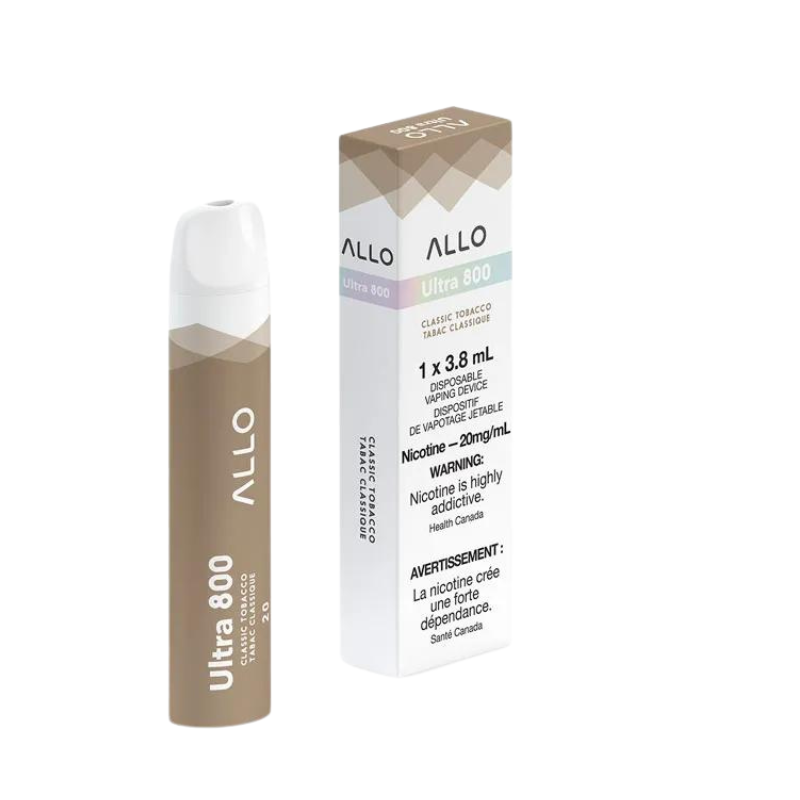 ALLO ULTRA CLASSIC TOBACCO DISPOSABLE VAPE STICK MISTER VAPOR TORONTO