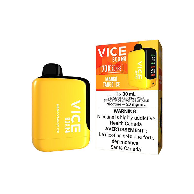 VICE BOX 2 MANGO TANGO ICE 70K DISPOSABLE VAPE, 30mL