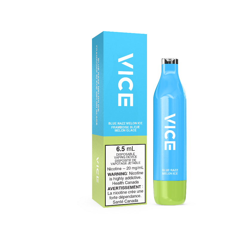 VICE 2500 BLUE RAZZ MELON ICE DISPOSABLE MISTER VAPOR