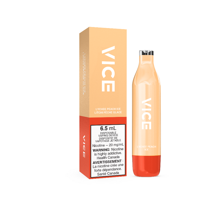 VICE 2500 LYCHEE PEACH ICE DISPOSABLE MISTER VAPOR