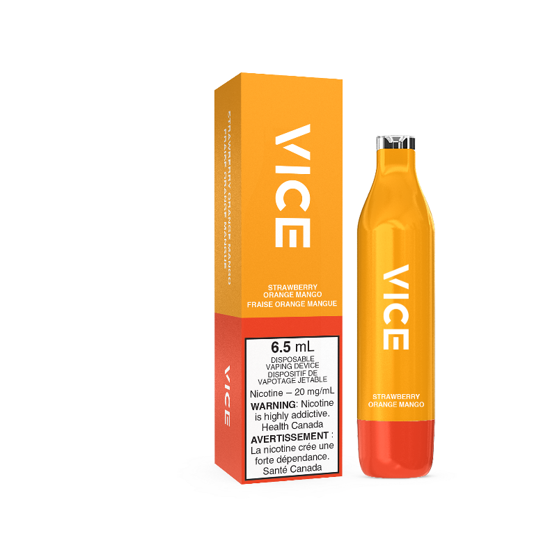 VICE 2500 STRAWBERRY ORANGE MANGO DISPOSABLE MISTER VAPOR